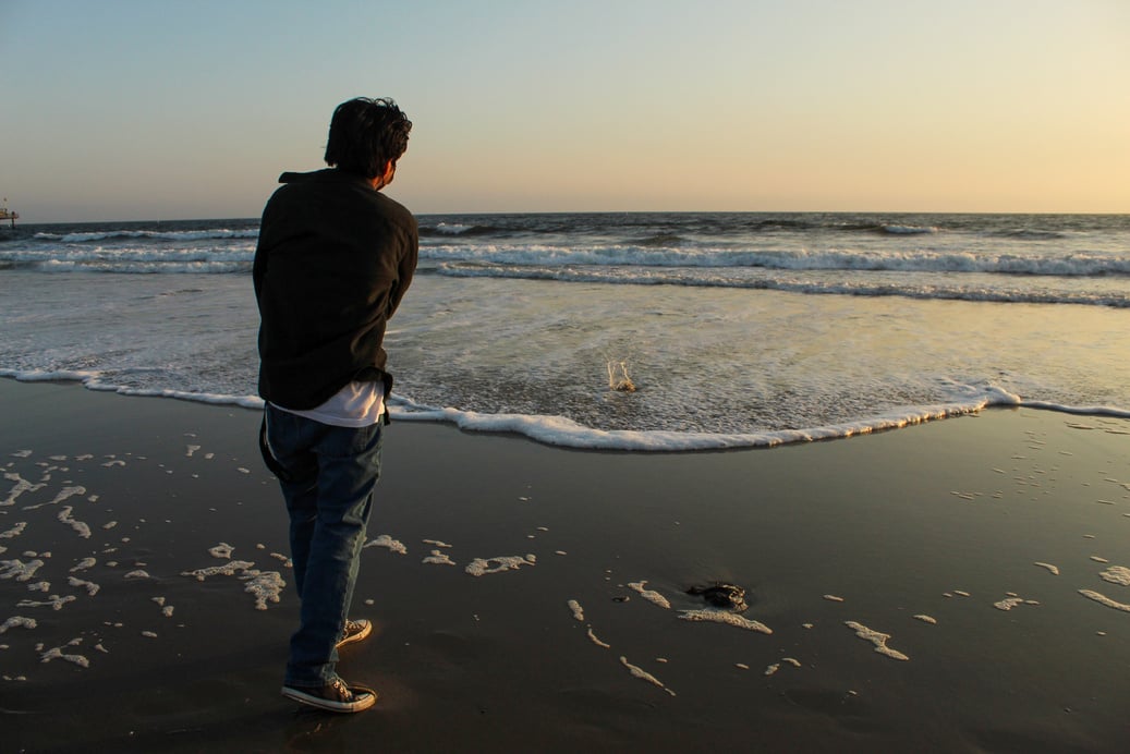 Teen Boy at the Beach